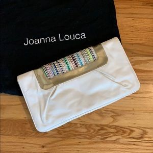 Joanna Louca Urban Outfitters woven leather clutch